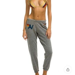 BRAND NEW Aviator Nation Gray Sweatpant Joggers
